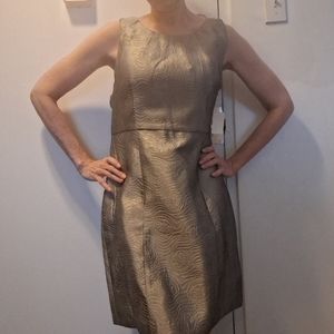Grey & gold metallic dress Bedo